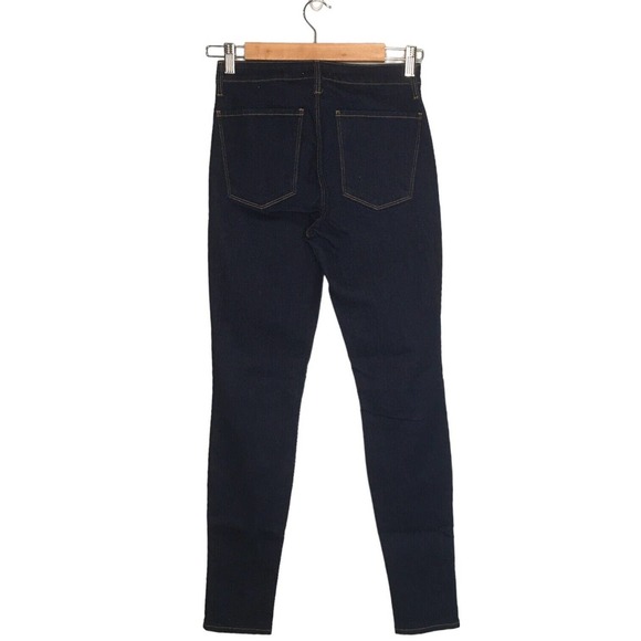 New L’Agence Womens Size 25 Mid Rise Skinny Jeans Dark Wash Denim Blue - Picture 3 of 7